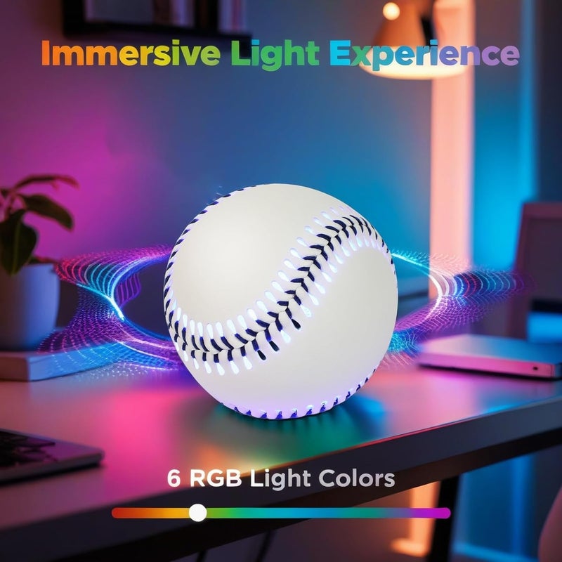 SOVEPHO LED Glow Baseball – 6-Color Changing, Rechargeable via Type-C, Night Practice & Games, Official Size, Gifts - Image 2